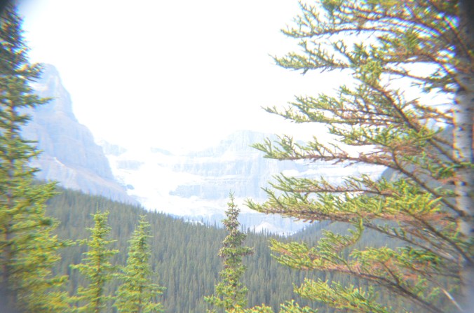 There is an ice field in there... somewhere...