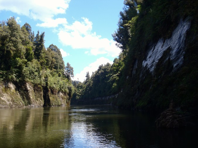 The steep cliffs seem to take you back in time before people.