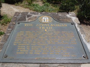 The plaque at the Amicalola Visitor's Center