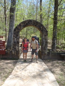 Clay and Lindsay, getting ready to start the Springer Approach!