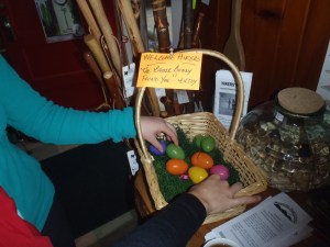 We even had a hiker Easter basket in Hiawassee!