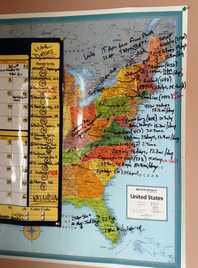 Our 'working copy' of a 6 month resupply plan.