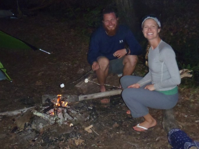 "The Fat Kids" roasting some marshmallows at camp one night! 