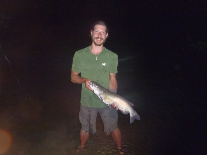 Fern Gully with the biggest catfish in the Shenandoah River