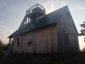 Our viewing platform for a Green Mountain sunset 